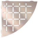 Stainless Steel Shower Shelf, Corner - Quadrant (Brushed Copper)