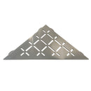 Stainless Steel Shower Shelf, Corner - Triangle (Brushed Black Chrome)