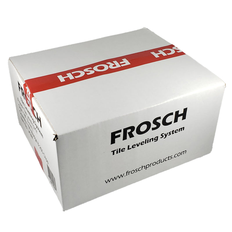 FROSCH Tile Leveling System Kit - 1/8" (3mm), 250 Clips & 100 Wedges