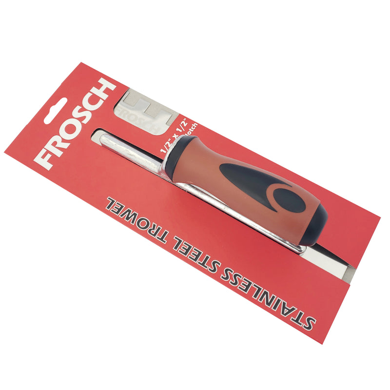 Stainless Steel Square Notch Trowel - 1/2" X 1/2"