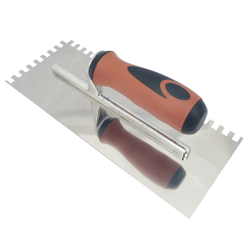 Stainless Steel Square Notch Trowel - 1/4" X 3/8" [OPEN BOX]