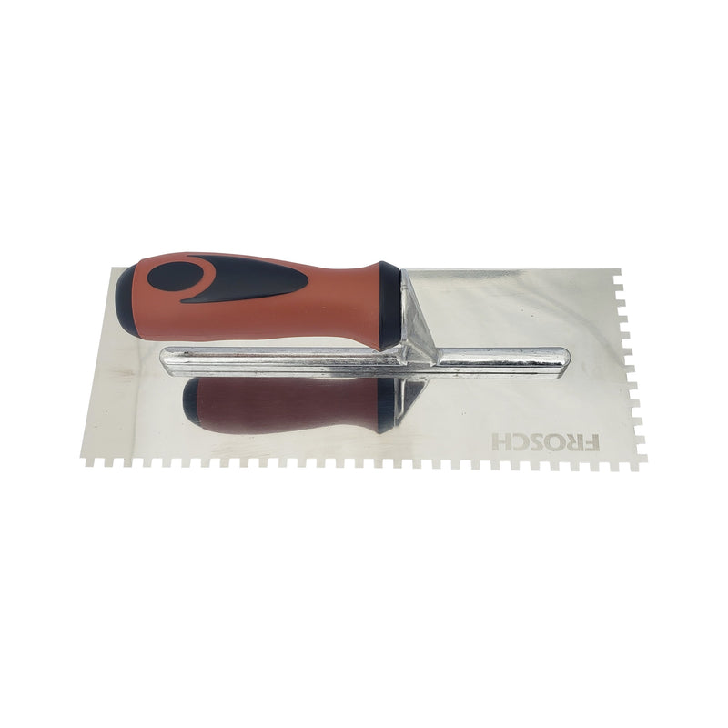 FROSCH Square Notch Stainless Steel Trowel - 3/16" X 3/16" [BOX of 24 Trowels]