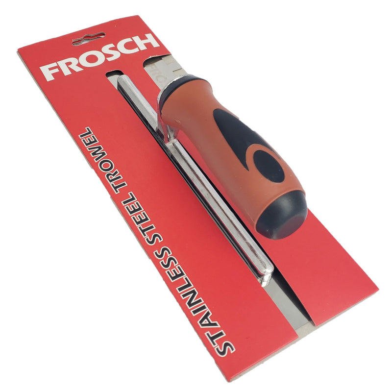 FROSCH Square Notch Stainless Steel Trowel - 3/8" X 3/8" [BOX of 24 Trowels]